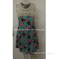 2015 New Woven Flower Printed Hand Croche Dress